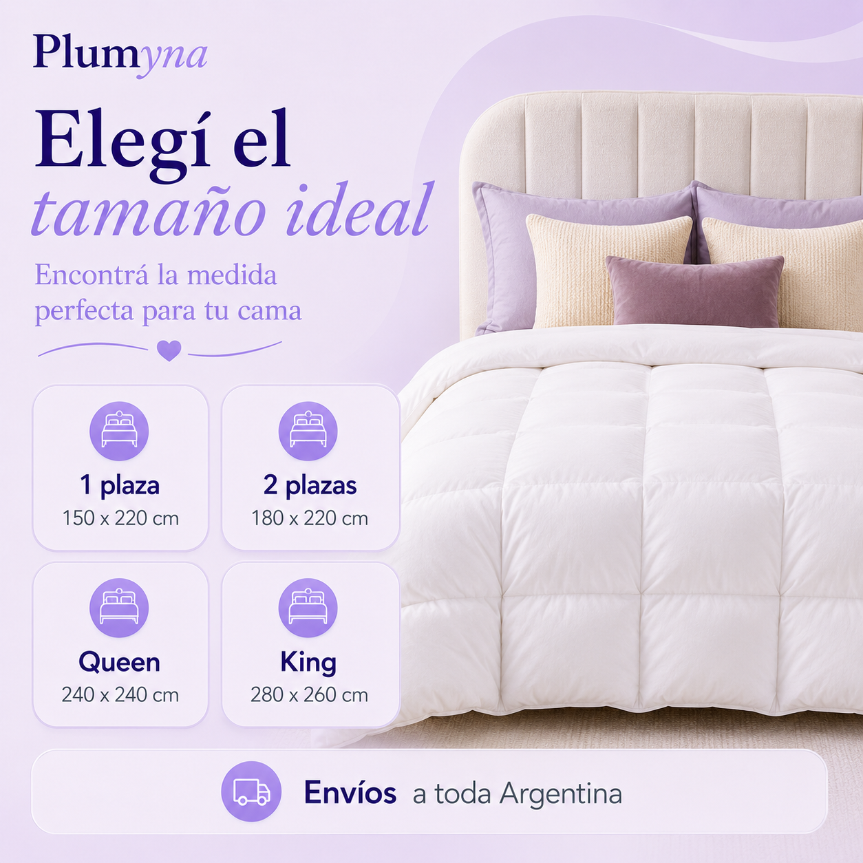 Acolchado Marshmallow Premium | Plumyna